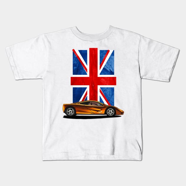 A Very Orange F1 Kids T-Shirt by mvommen